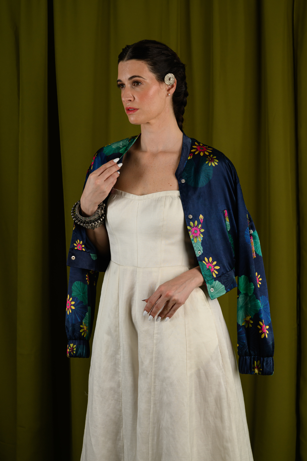 BomberJacket With Elastic Waist