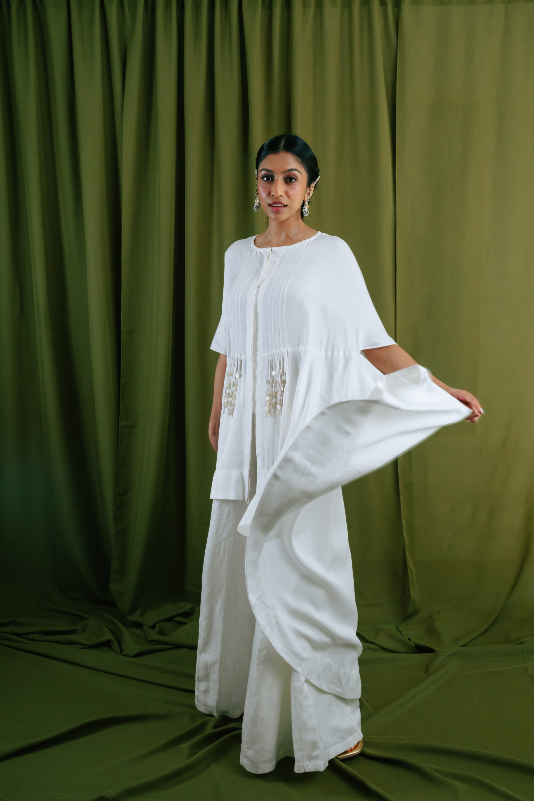 Asymmetric hem long top