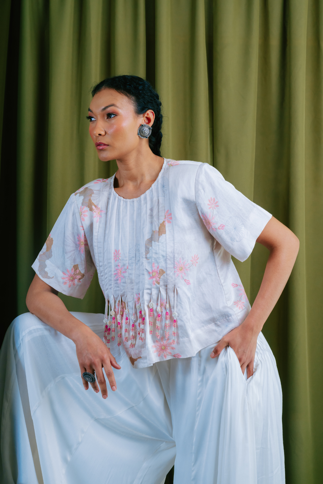 Bodice With Padded Shoulders