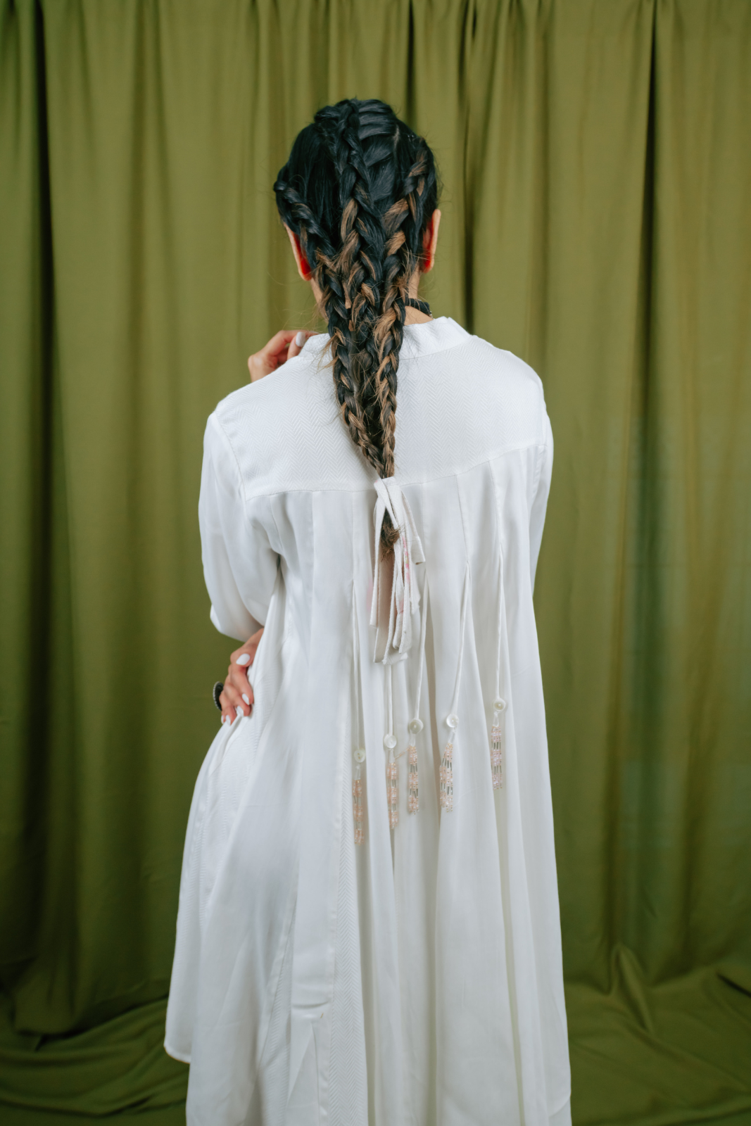 Short Shirt Dress With Panelled Back And Godets