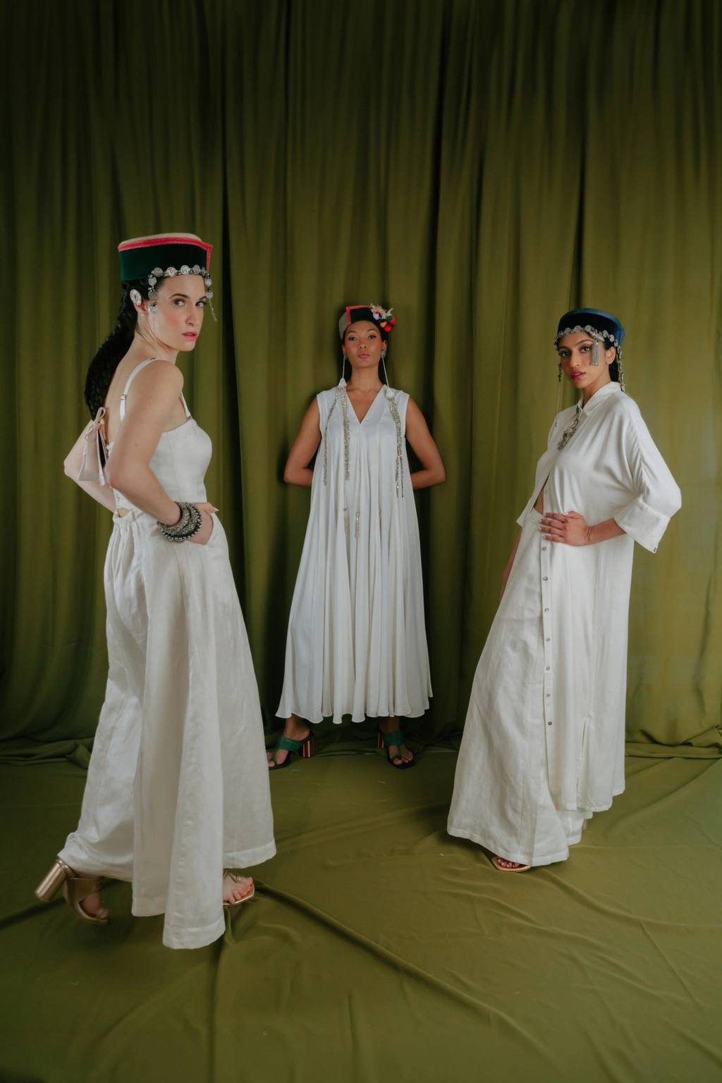 Panelled Fit & Flare Off Shoulder Jumpsuit