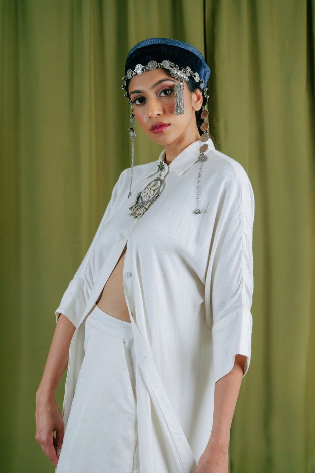 Long Shirt With Broad Cuff