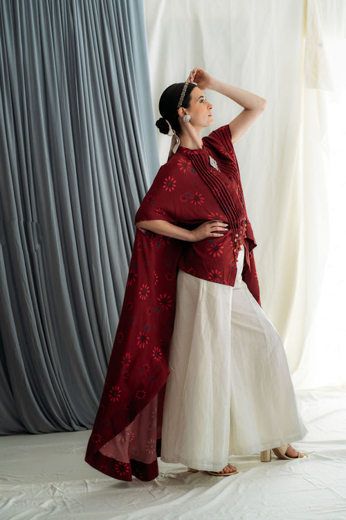 Asymmetric hem long top