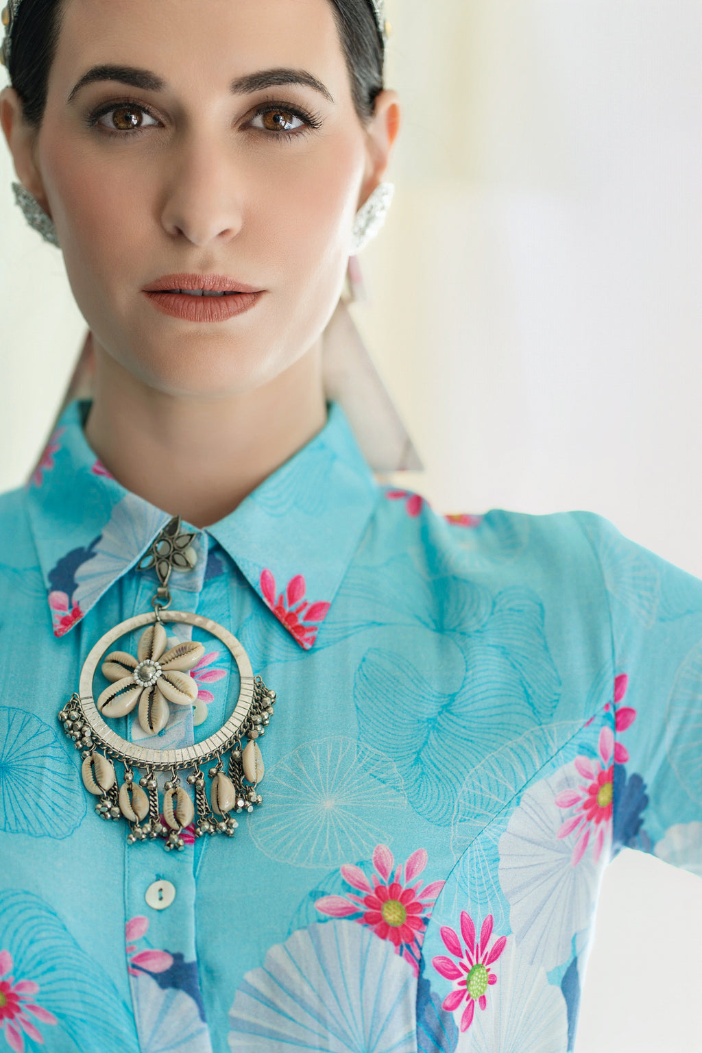 Long Shirt Dress With Side Gathers