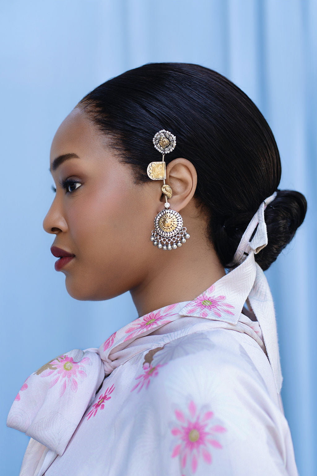 Raglan Sleeve Top With Back Godet Insert