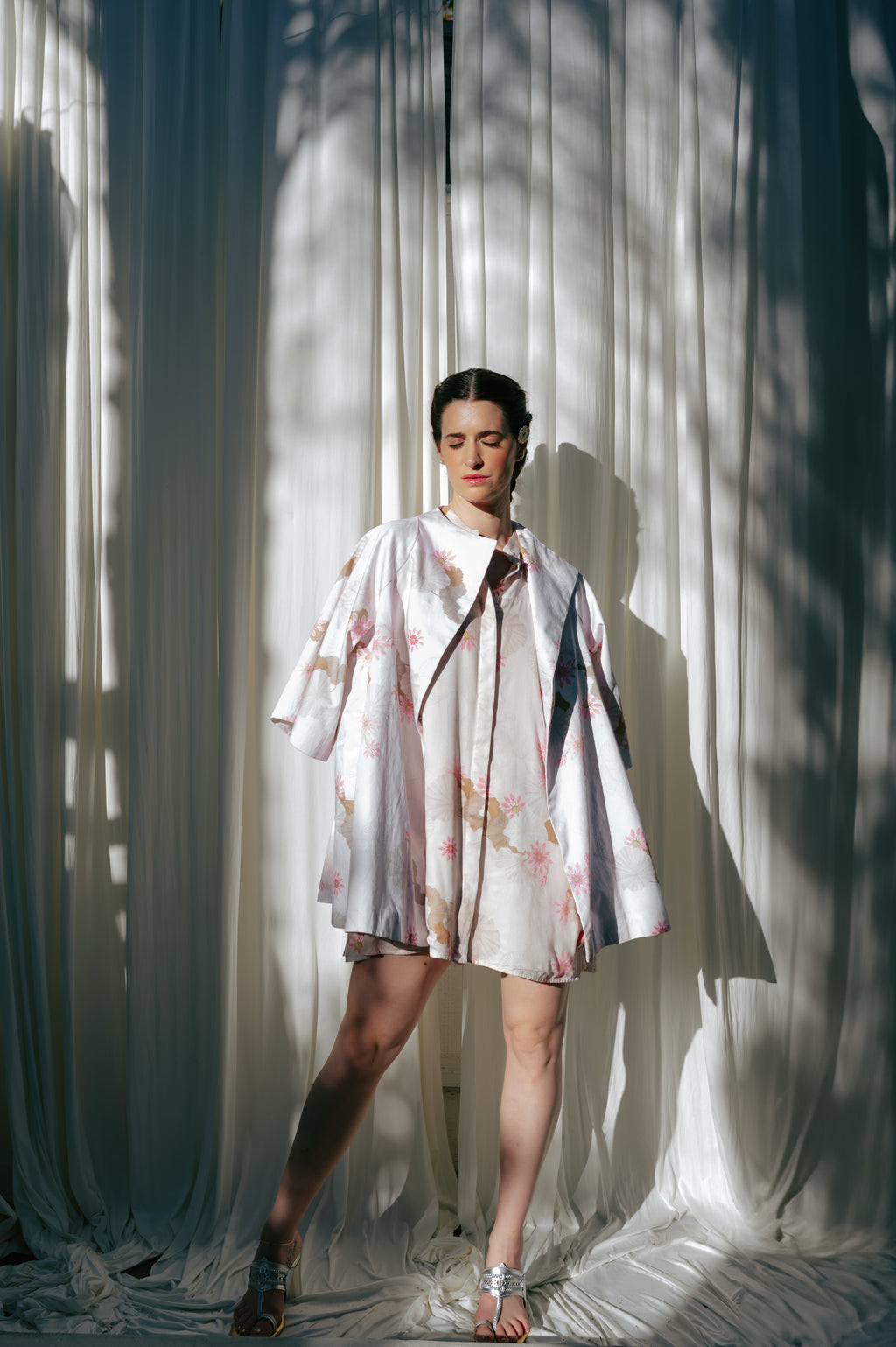 Short Shirt Dress With Panelled Back And Godets