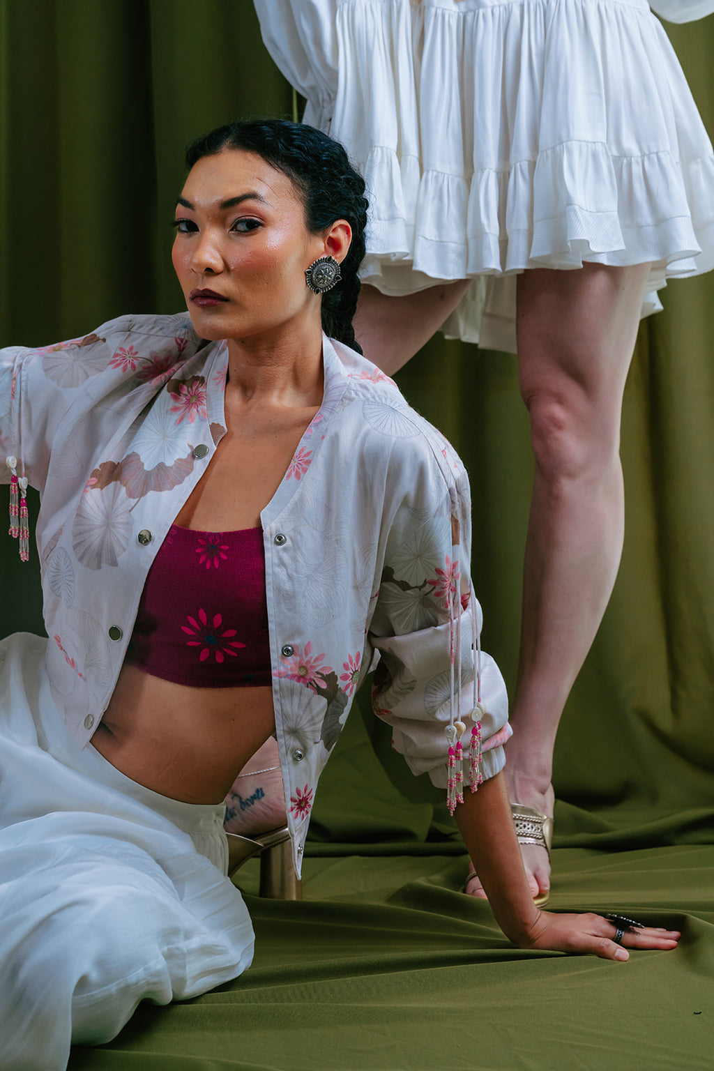 BomberJacket With Elastic Waist