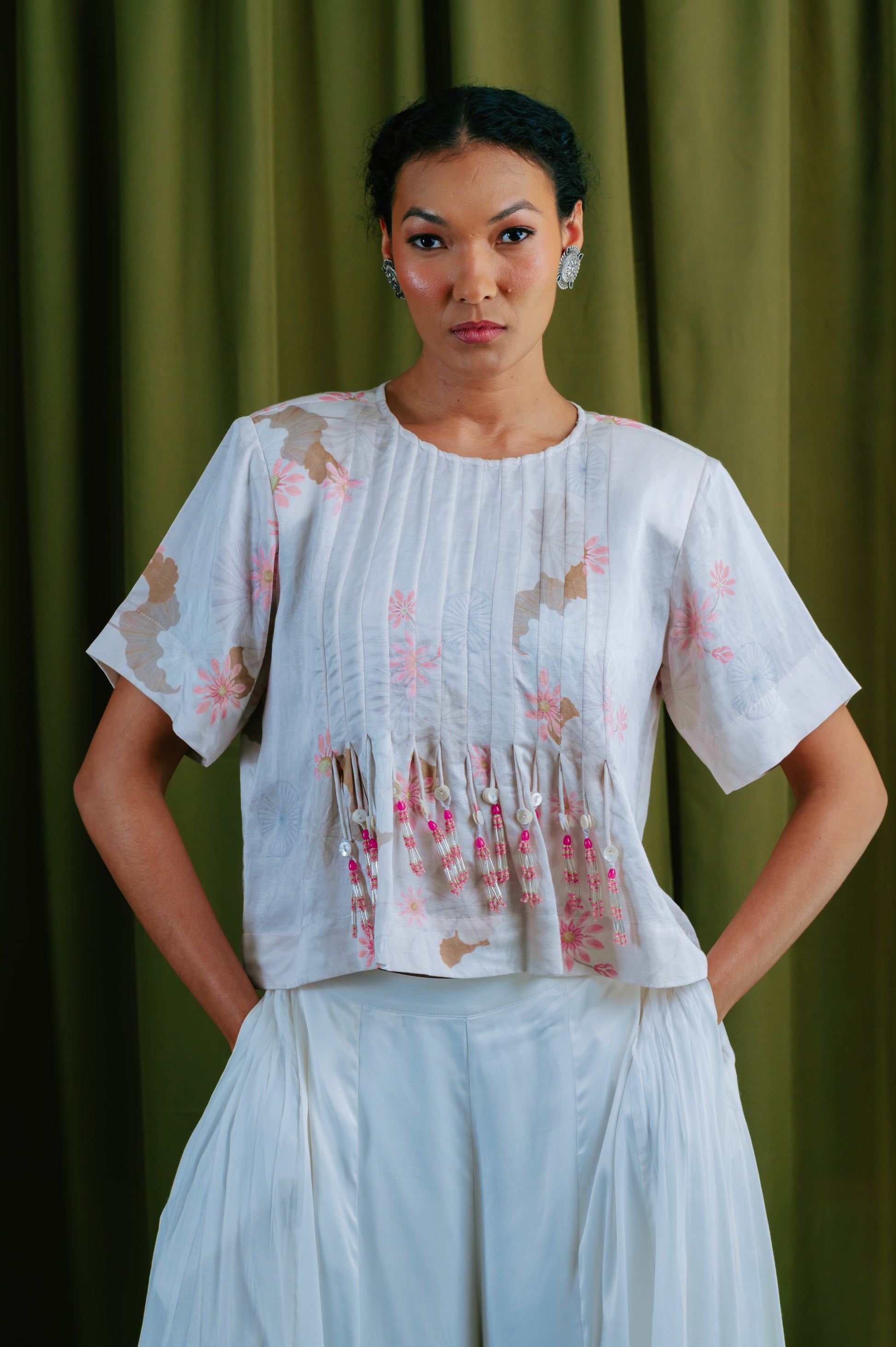 Bodice With Padded Shoulders