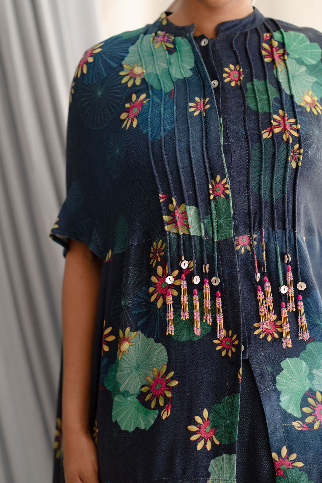 Asymmetric hem long top