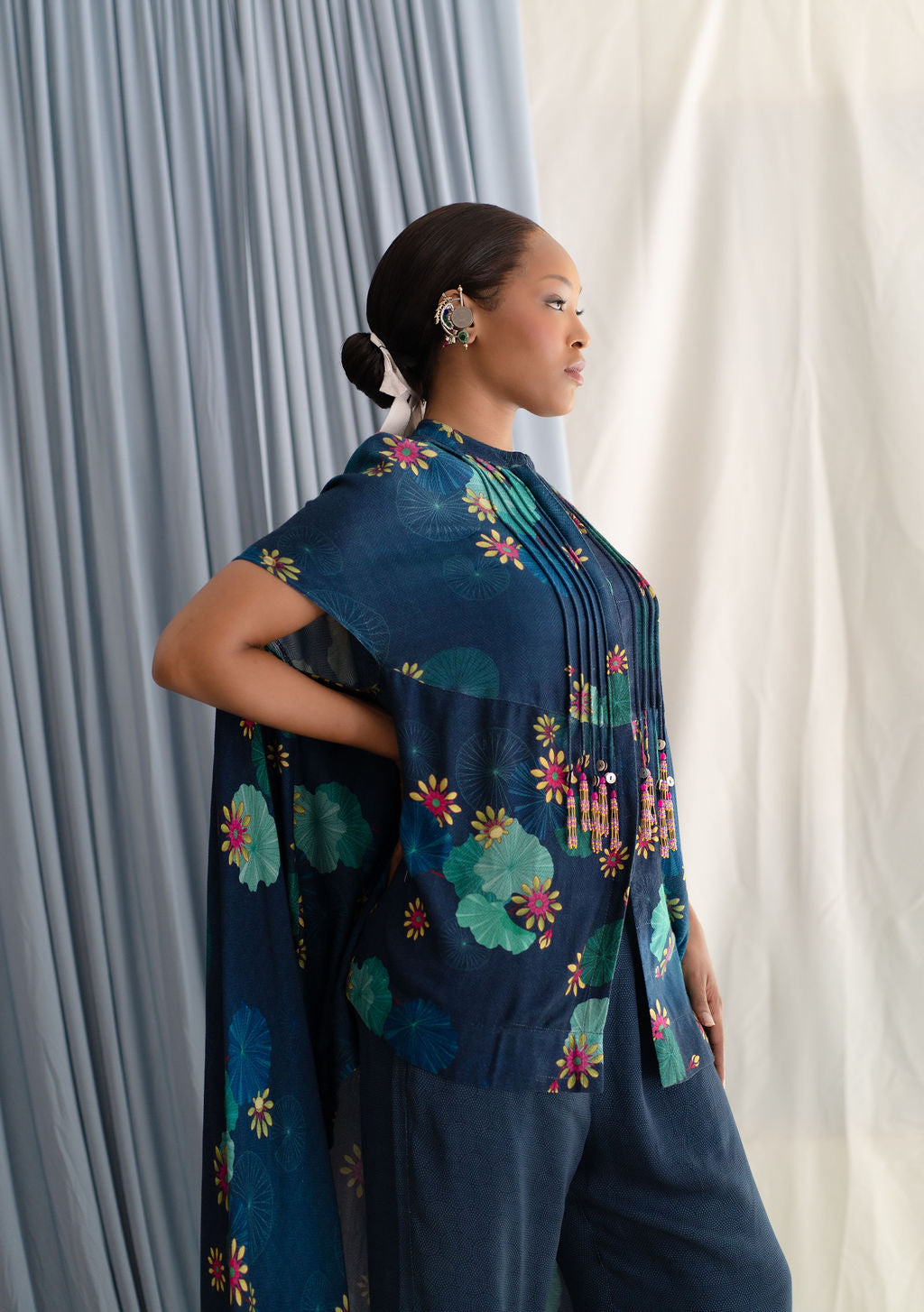 Asymmetric hem long top