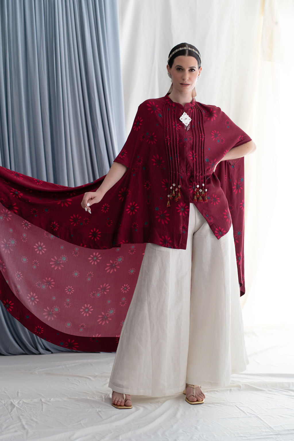 Asymmetric hem long top