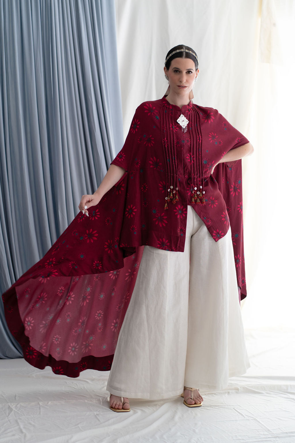 Asymmetric hem long top