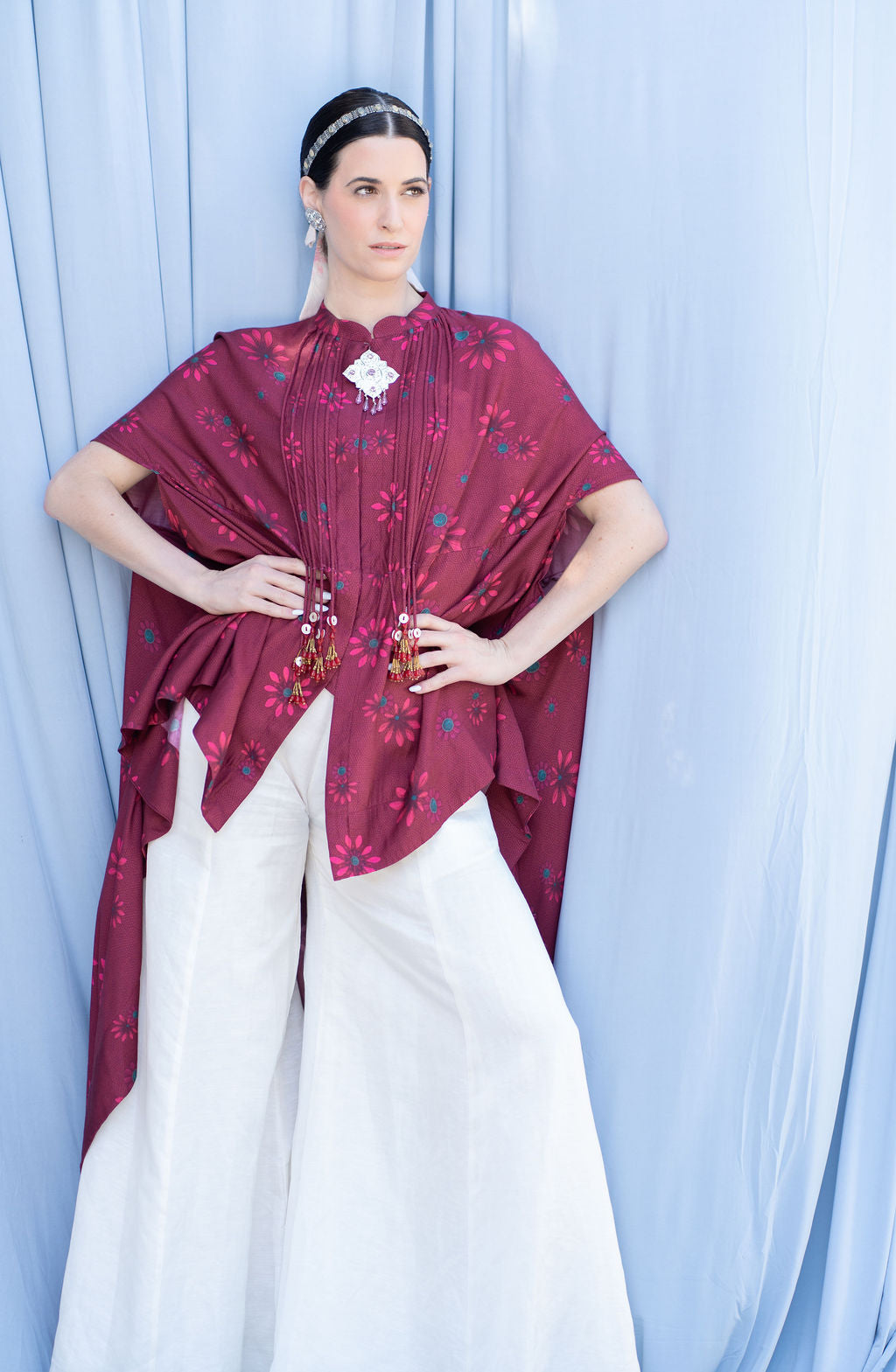 Asymmetric hem long top