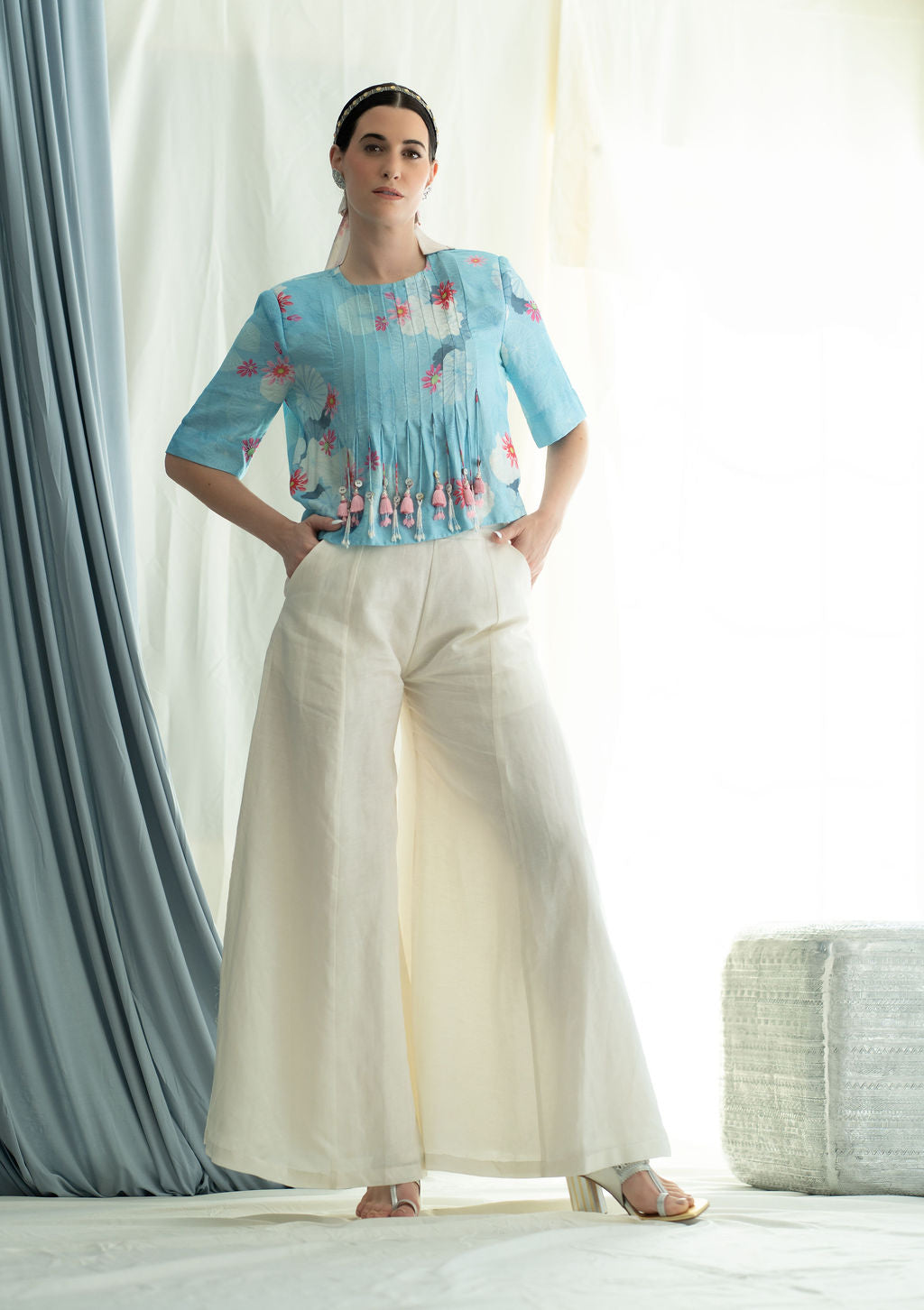 Bodice With Padded Shoulders