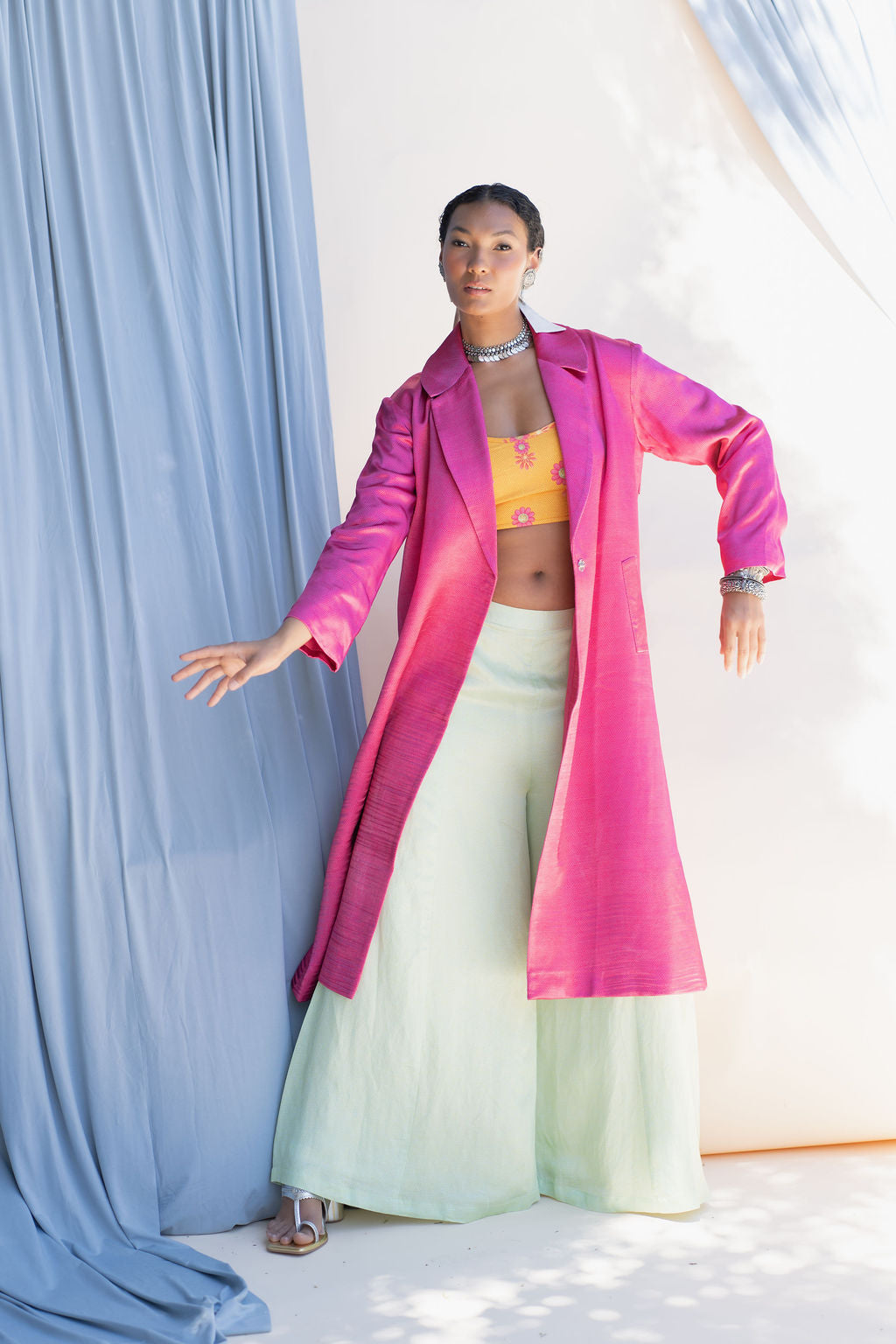 Long Trech Coat With Pocket