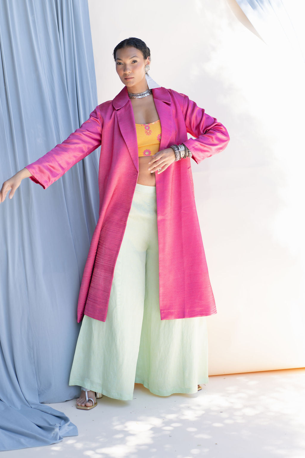 Long Trech Coat With Pocket