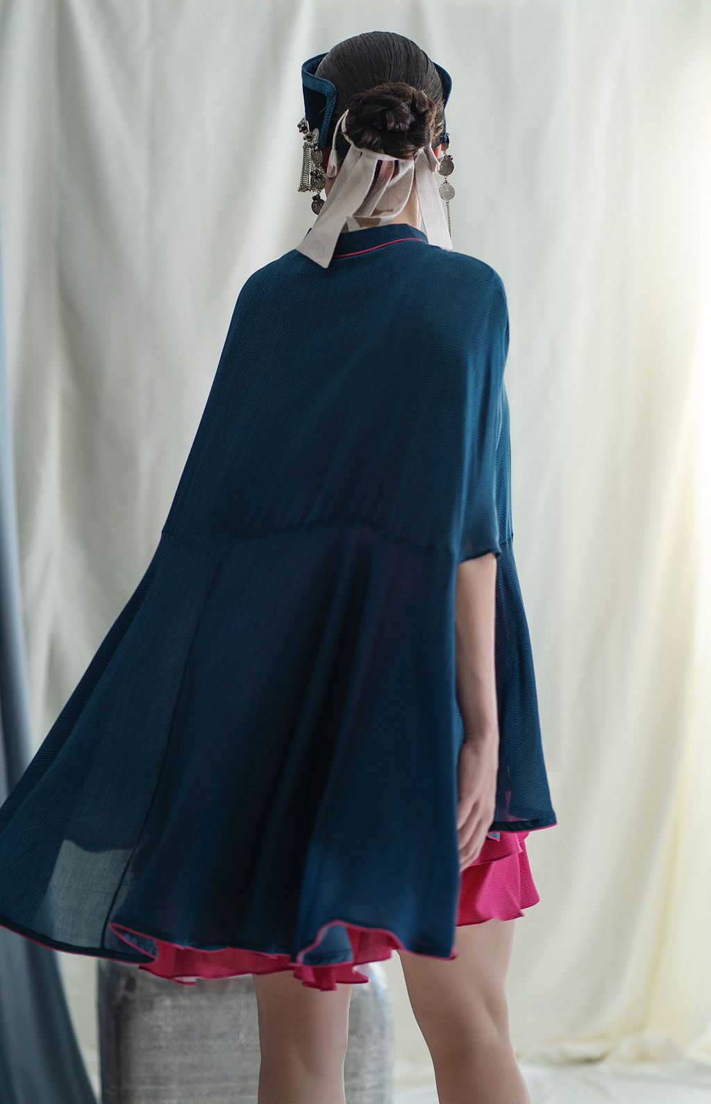 Flowy High low shirt top, front open