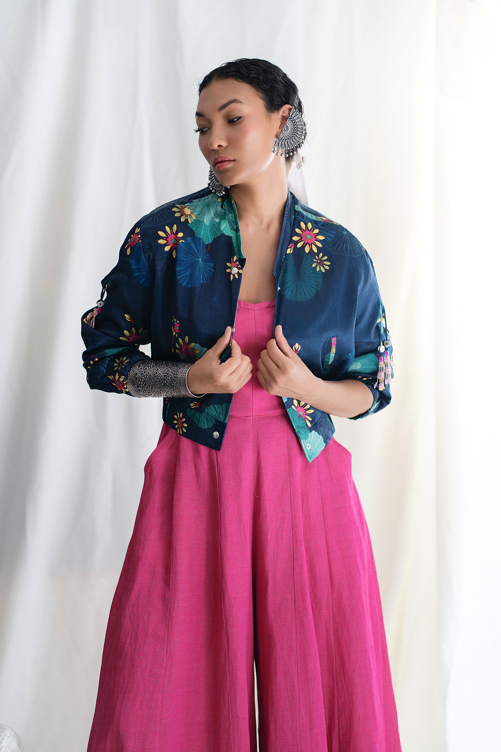 BomberJacket With Elastic Waist