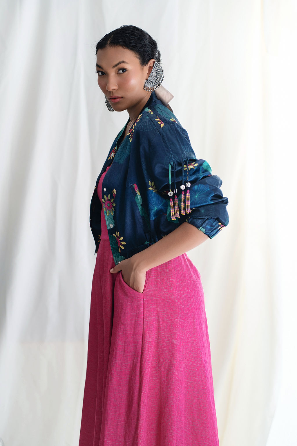 BomberJacket With Elastic Waist