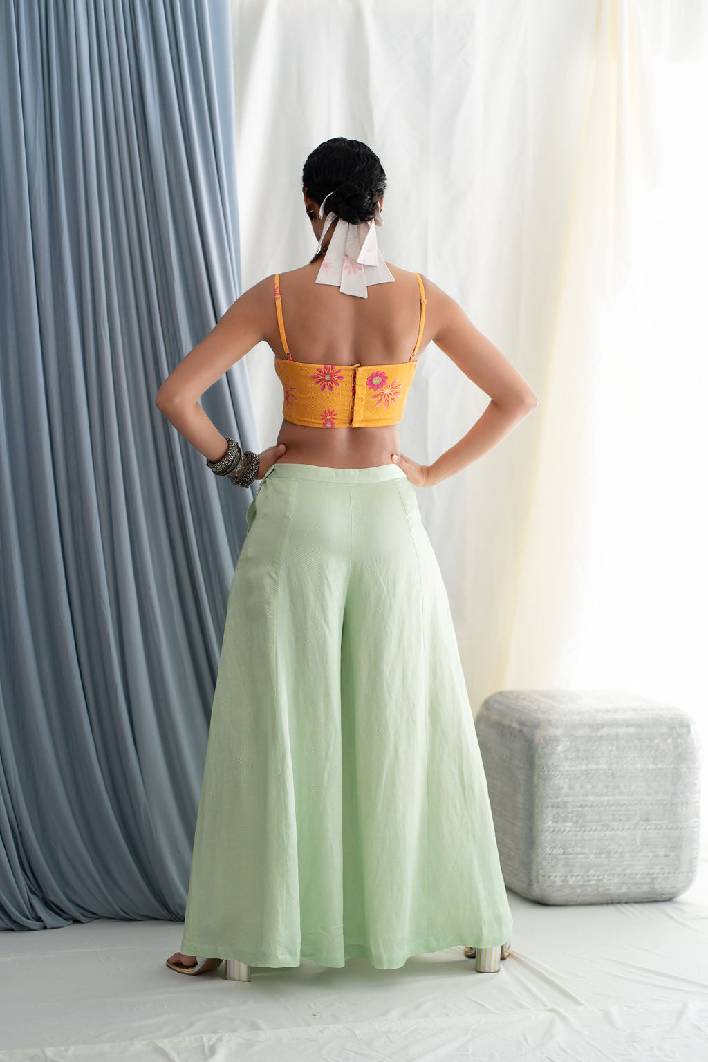 Panelled Flare Pants