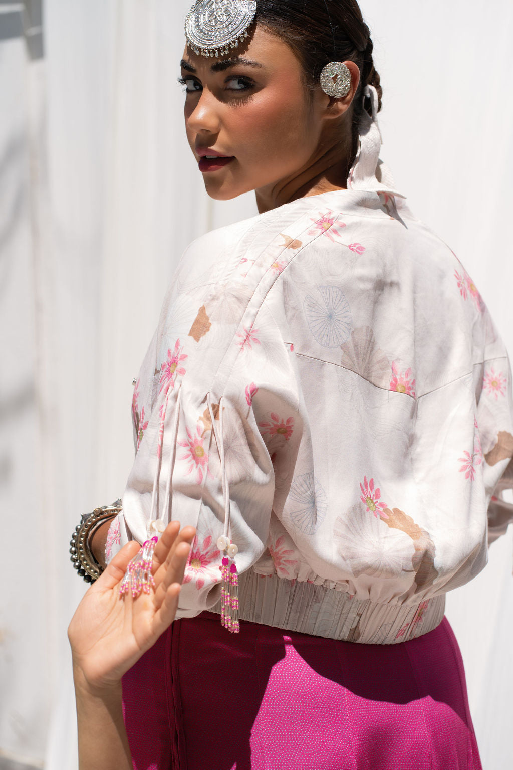 BomberJacket With Elastic Waist