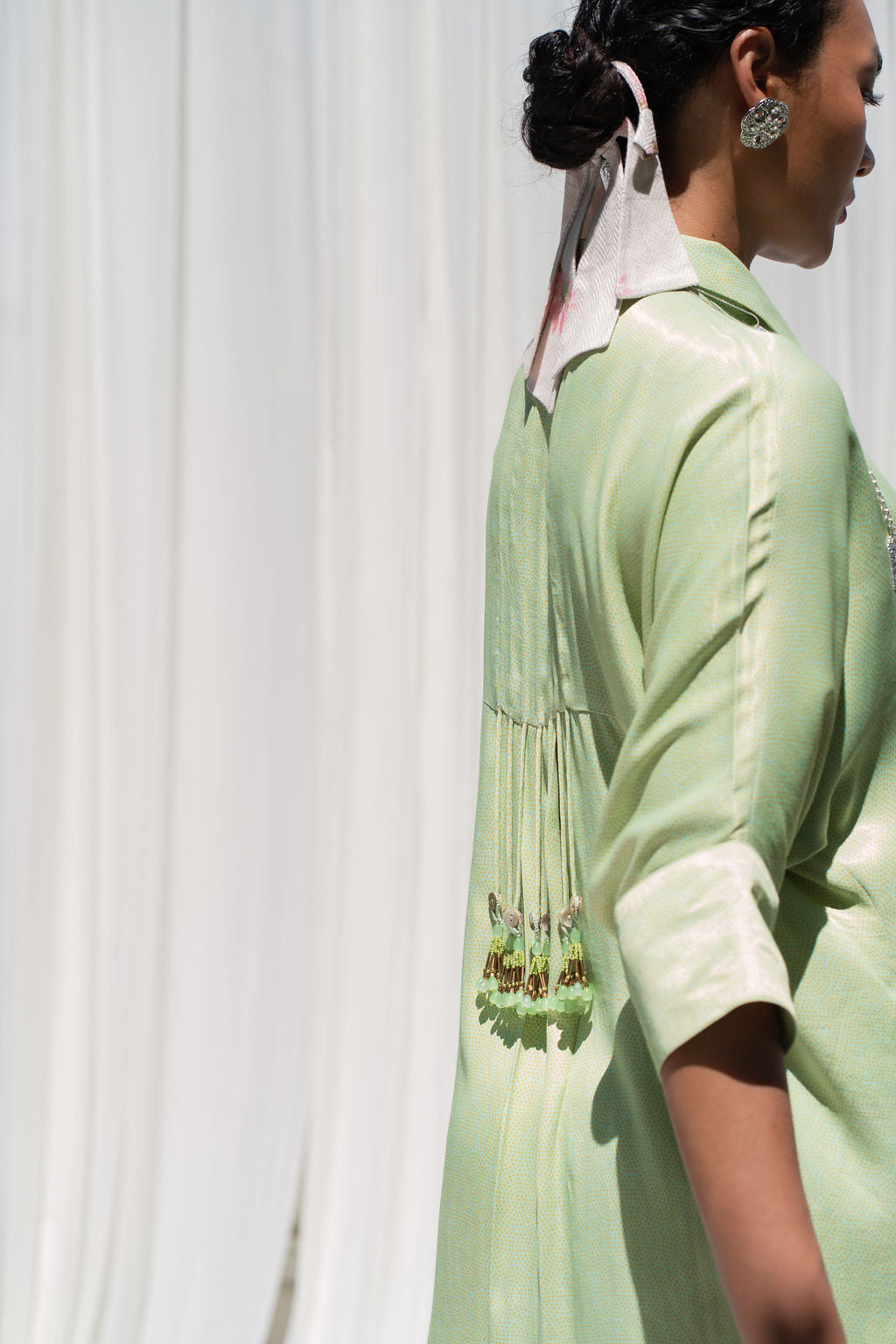 Long Shirt With Broad Cuff