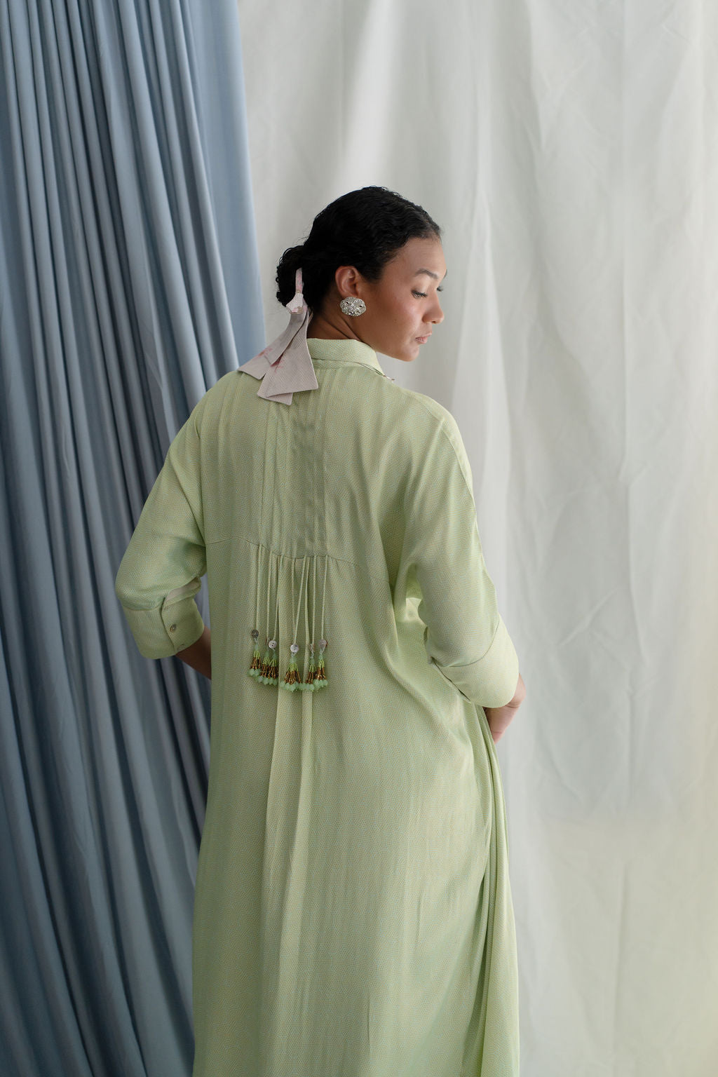 Long Shirt With Broad Cuff