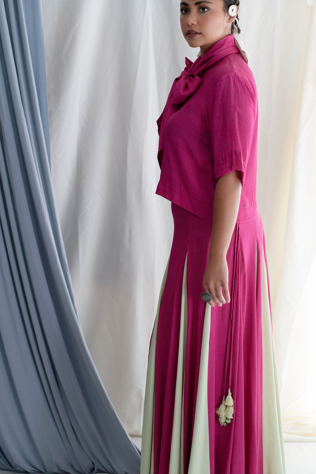 Cropped Button Down Shirt