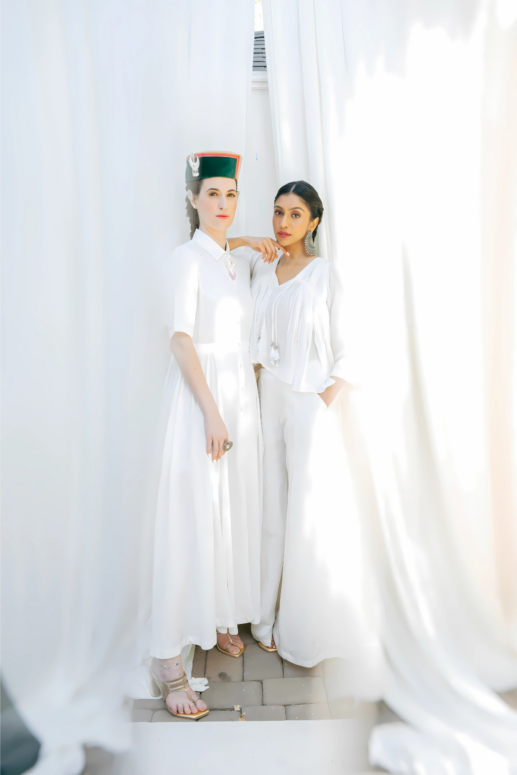 Long Shirt Dress With Side Gathers