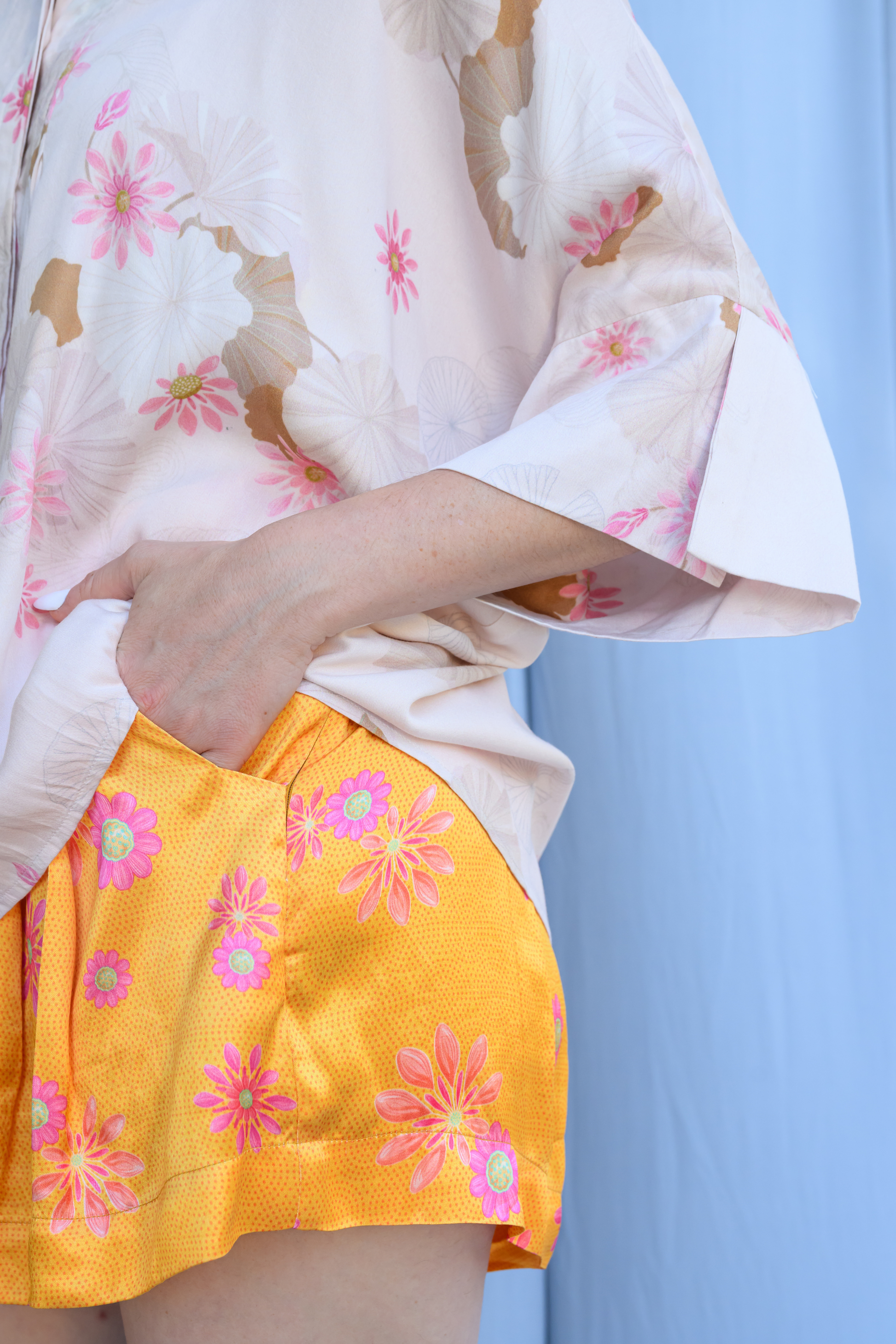 Pleated High Waist Shorts