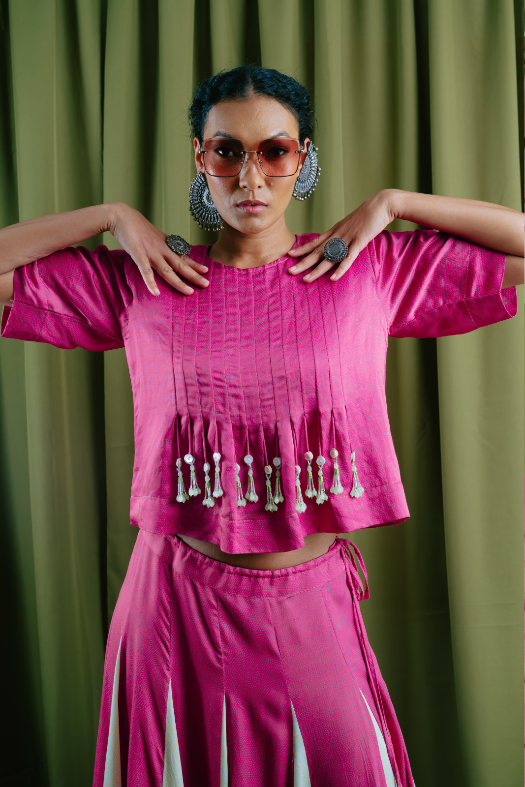 Bodice With Padded Shoulders