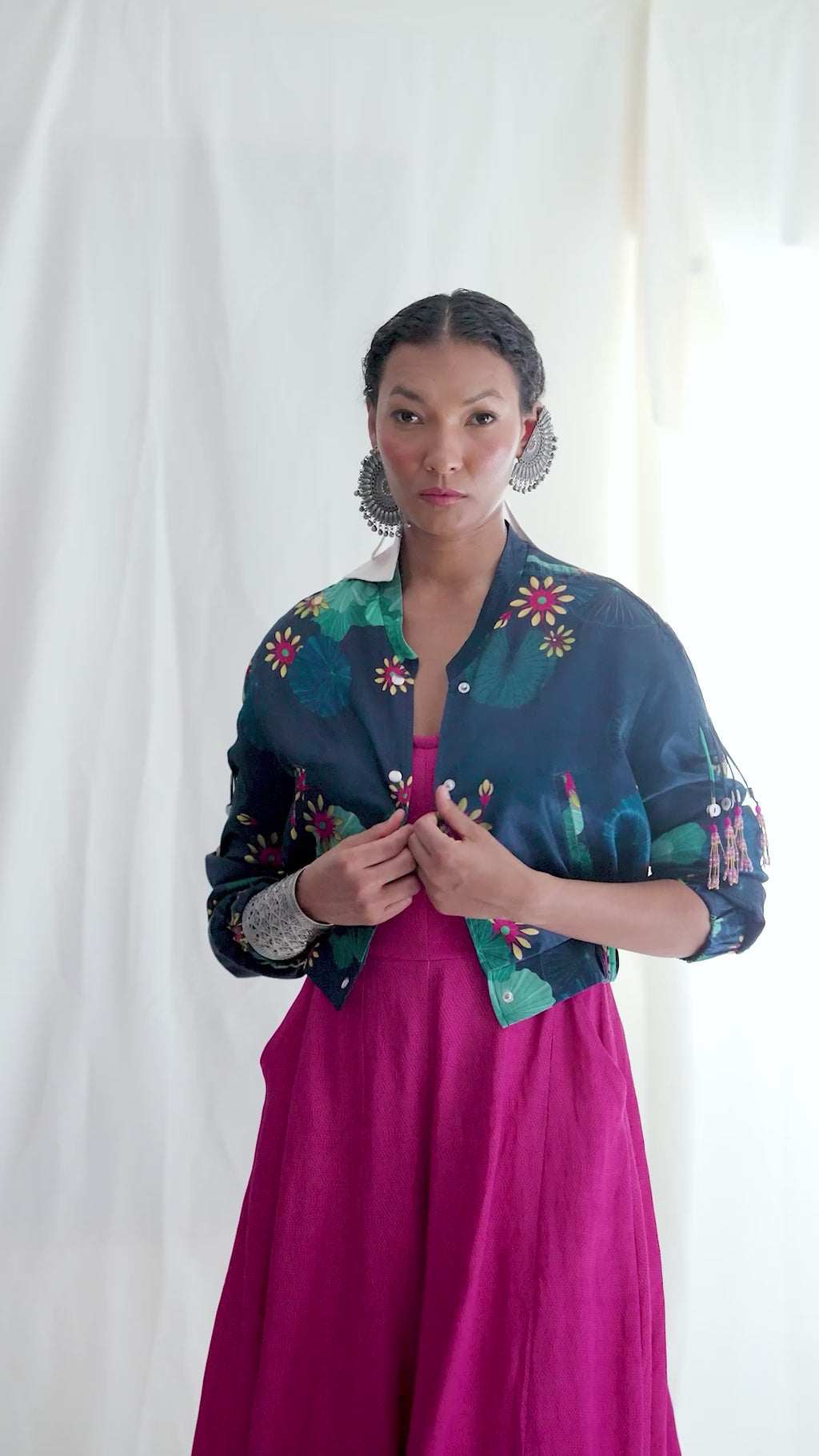 BomberJacket With Elastic Waist