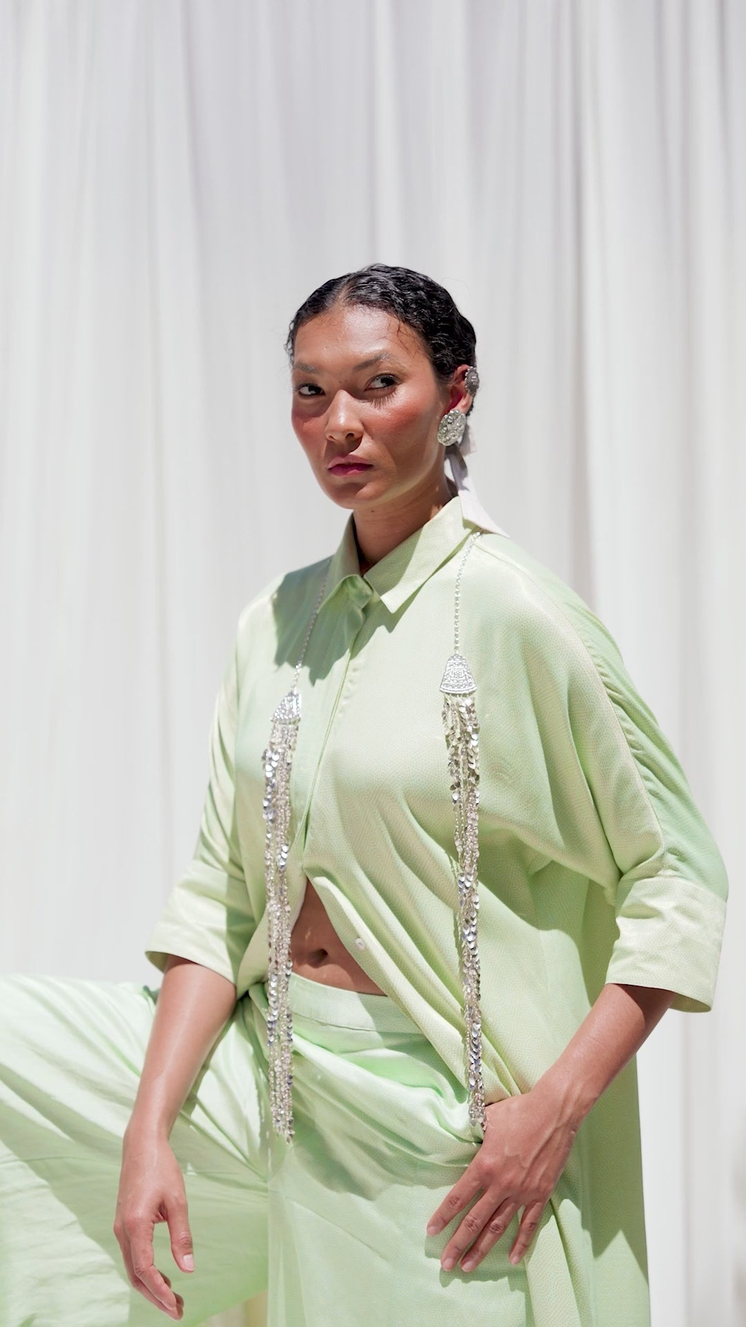 Long Shirt With Broad Cuff